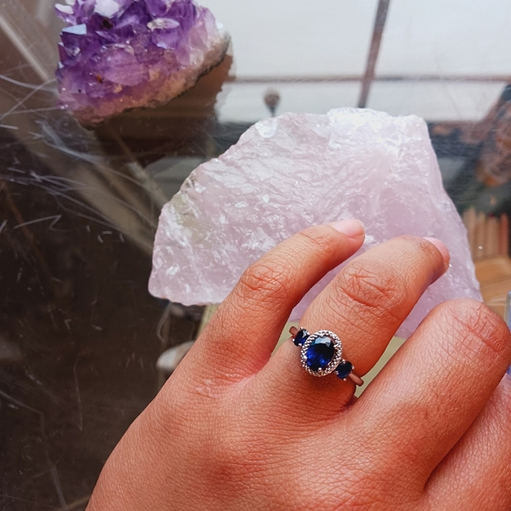 Diamond and Sapphire Ring